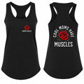 Cool Moms Have Muscles Rose Racerback Tank Top