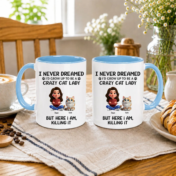 Personalized Cat Mom Mug