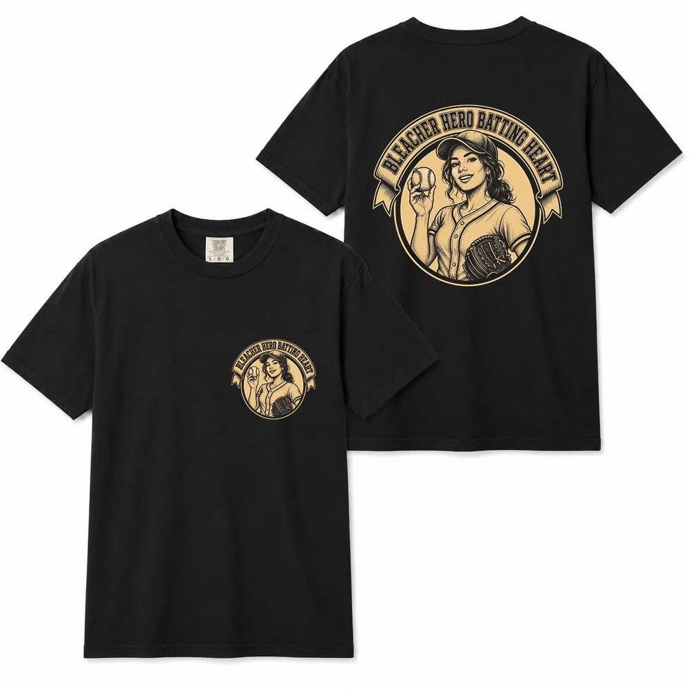 Baseball Mom Bleacher Hero Shirt, Comfort Colors