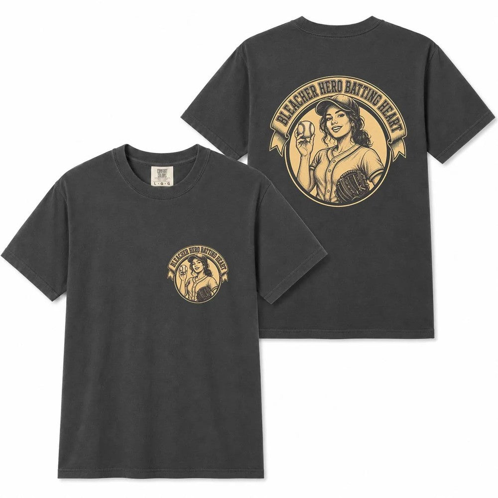 Baseball Mom Bleacher Hero Shirt, Comfort Colors