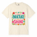 Comfort Colors Called To Nurture Called To Shine Shirt, Working Mom Floral Tee
