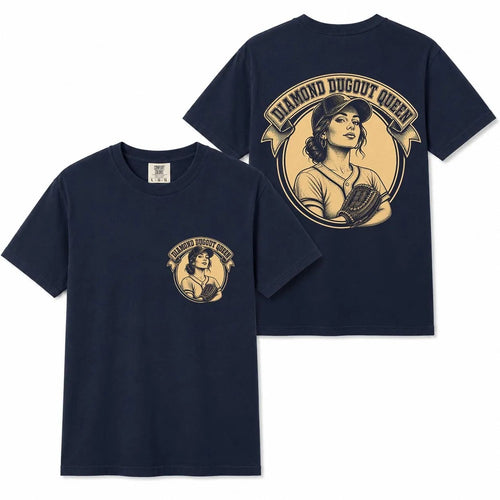 Comfort Colors Baseball Mom Dugout Queen Shirt