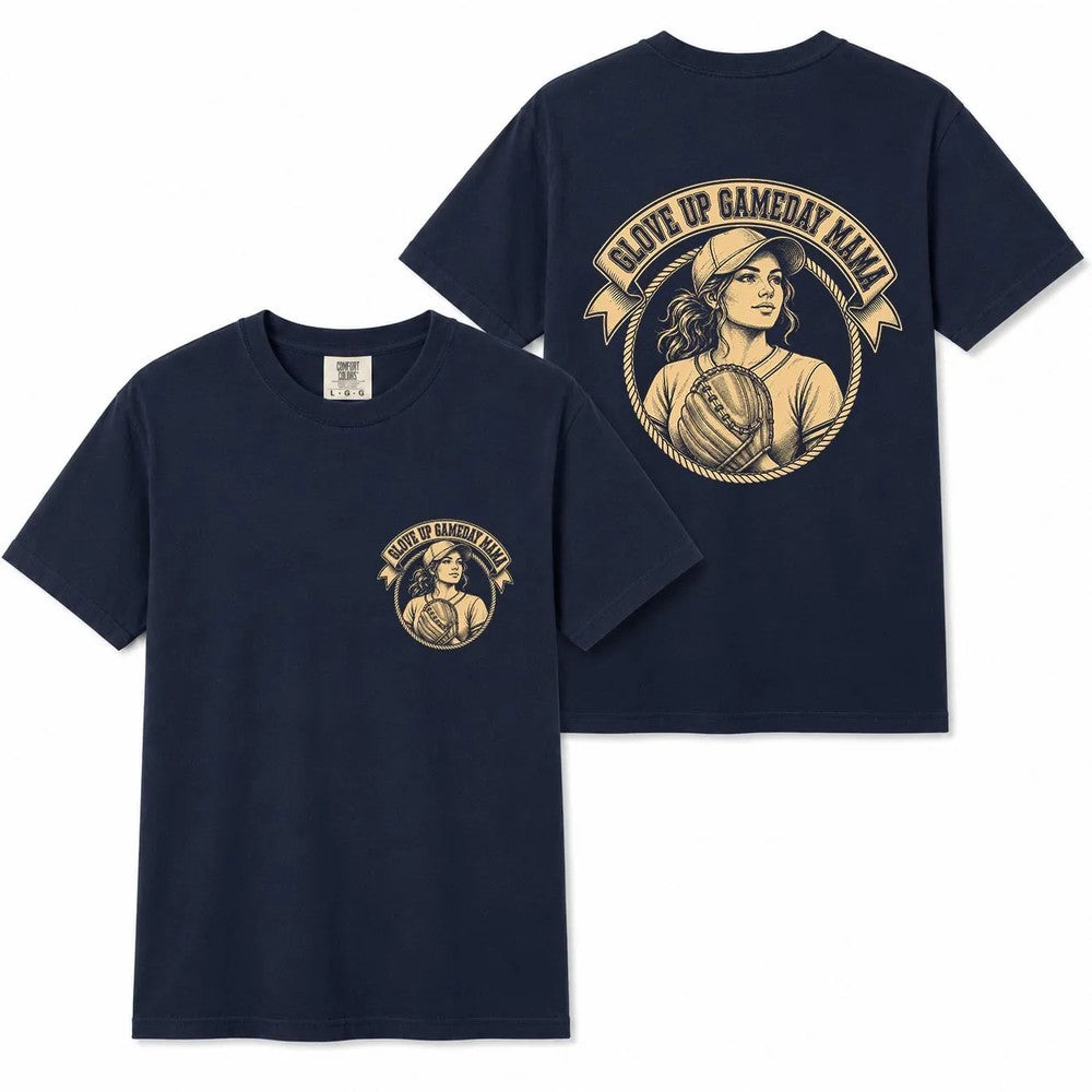 Comfort Colors Baseball Mom Glove Up Gameday Shirt