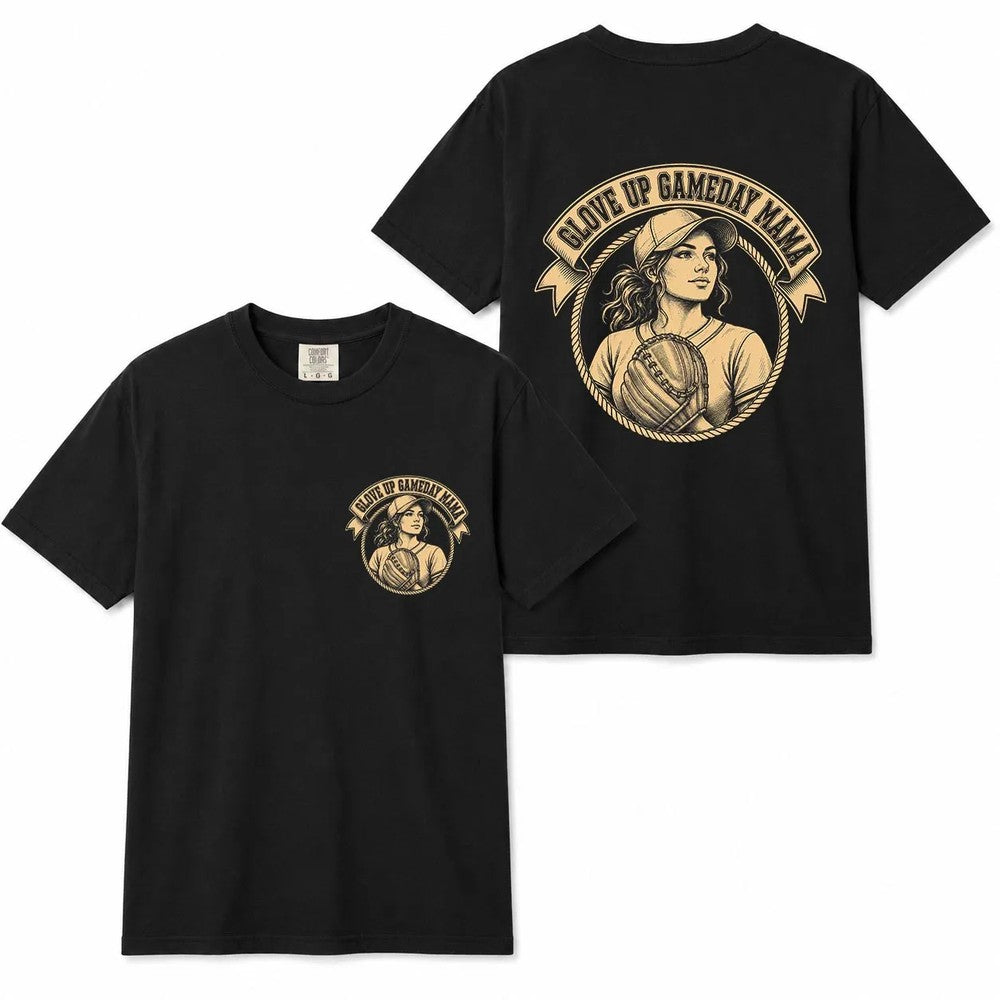 Comfort Colors Baseball Mom Glove Up Gameday Shirt