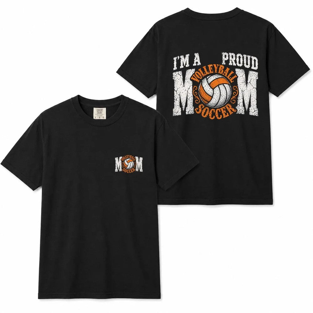Comfort Colors Proud Volleyball Mom Shirt
