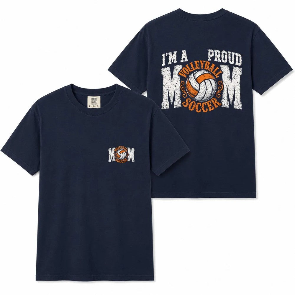 Comfort Colors Proud Volleyball Mom Shirt