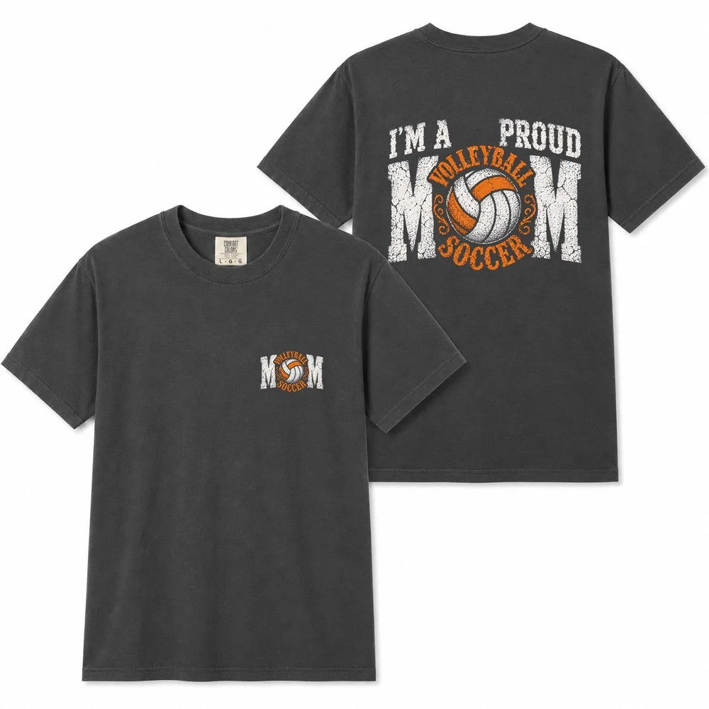 Comfort Colors Proud Volleyball Mom Shirt