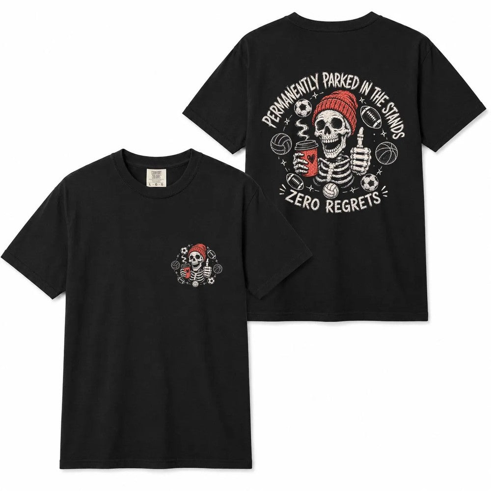 Comfort Colors Skeleton Sports Mom Shirt