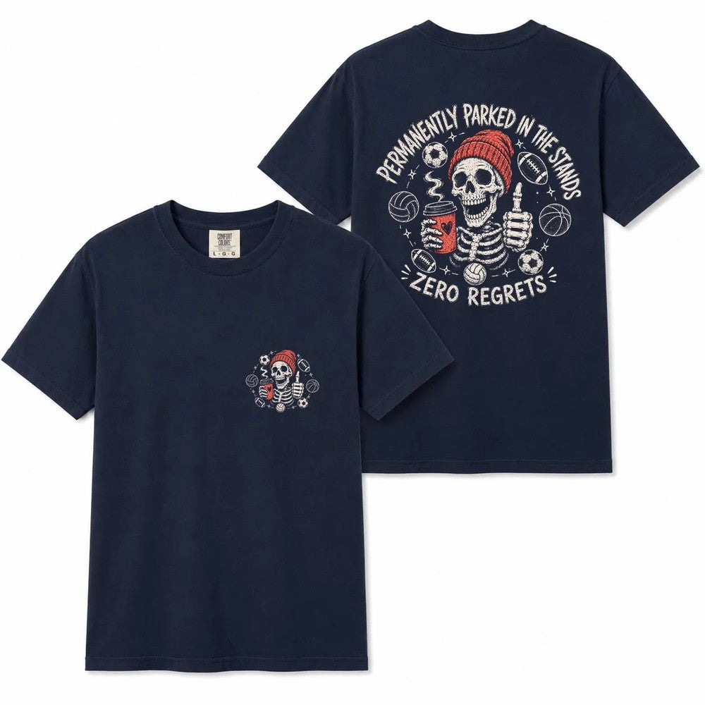 Comfort Colors Skeleton Sports Mom Shirt