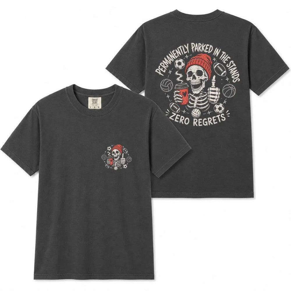 Comfort Colors Skeleton Sports Mom Shirt