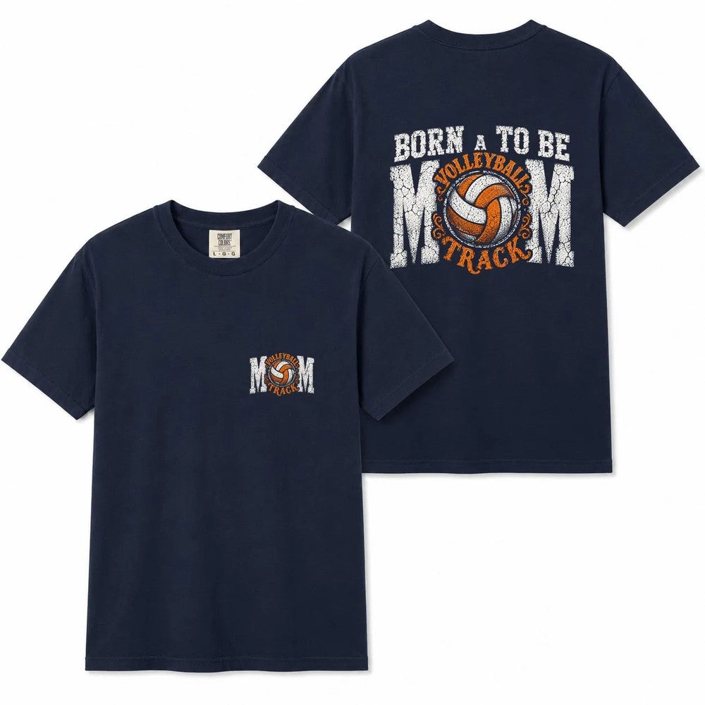 Comfort Colors Volleyball Track Mom Shirt