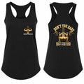 Don't You Dare Squat Navy Racerback Tank