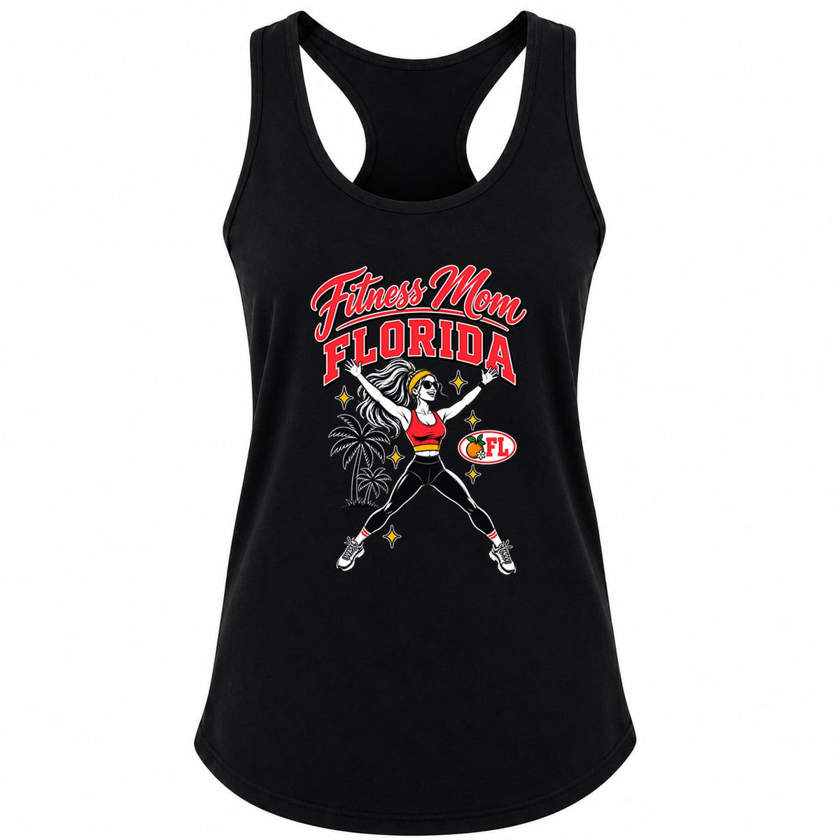Fitness Mom Florida Jumping Jack Gym Tank