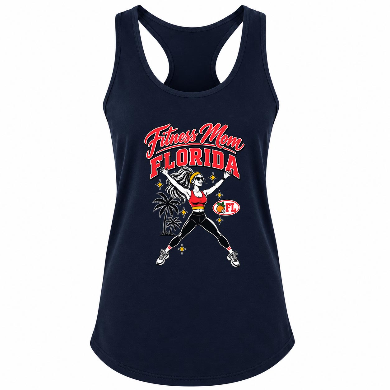 Fitness Mom Florida Jumping Jack Gym Tank