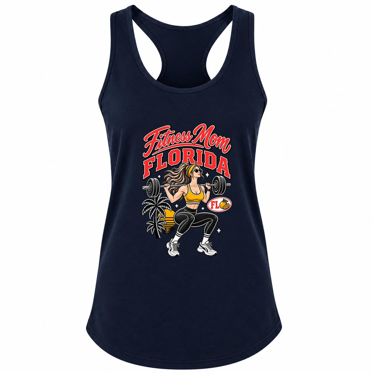 Fitness Mom Florida Squat Gym Tank Women