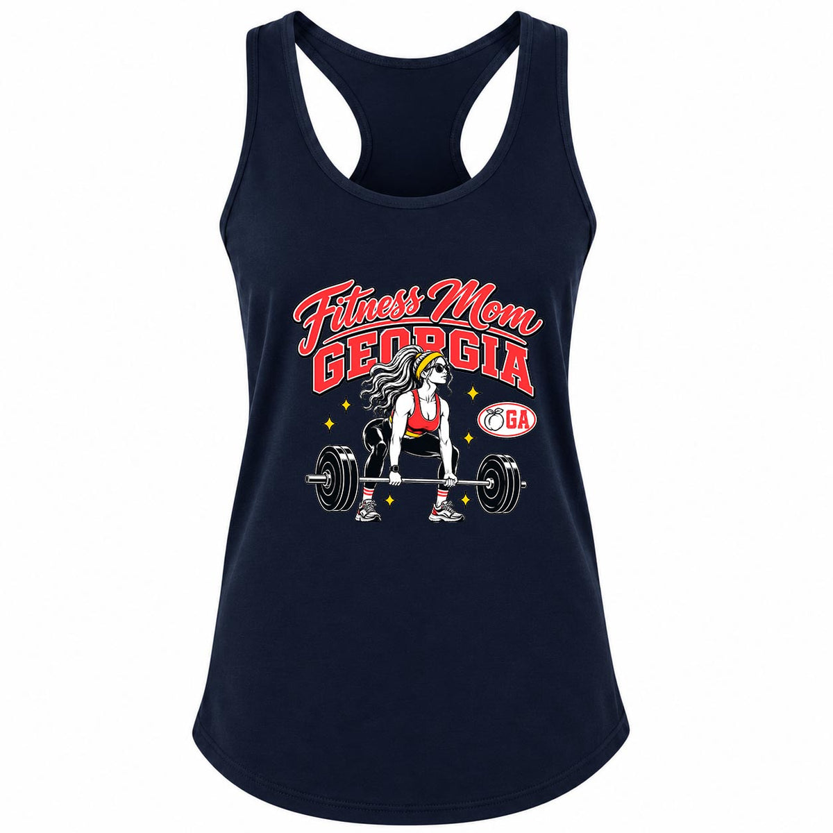 Fitness Mom Georgia Deadlift Gym Tank Women