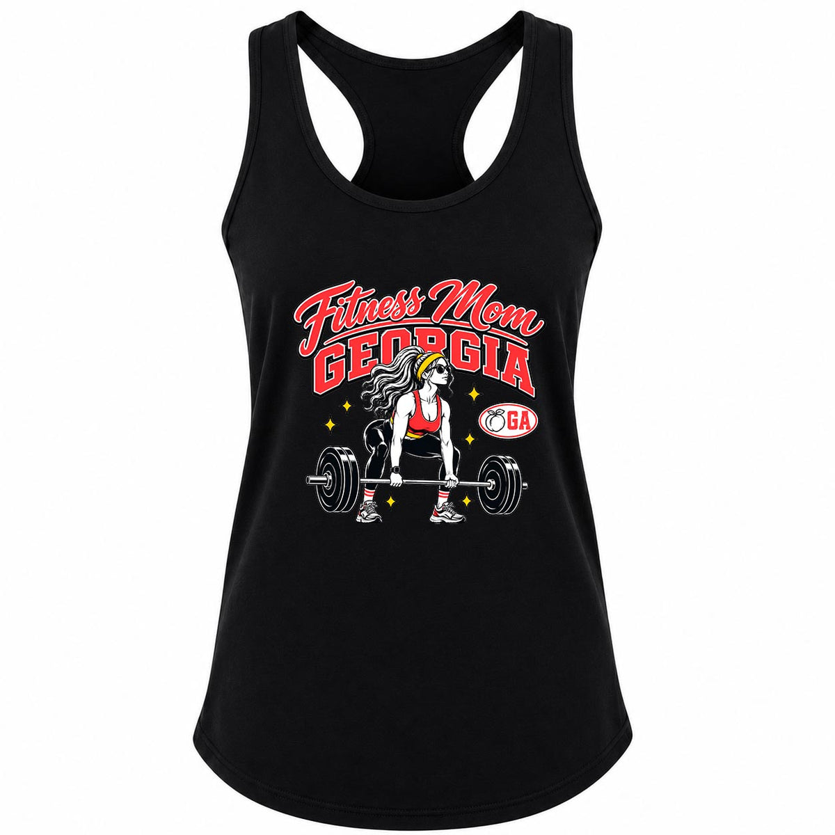 Fitness Mom Georgia Deadlift Gym Tank Women