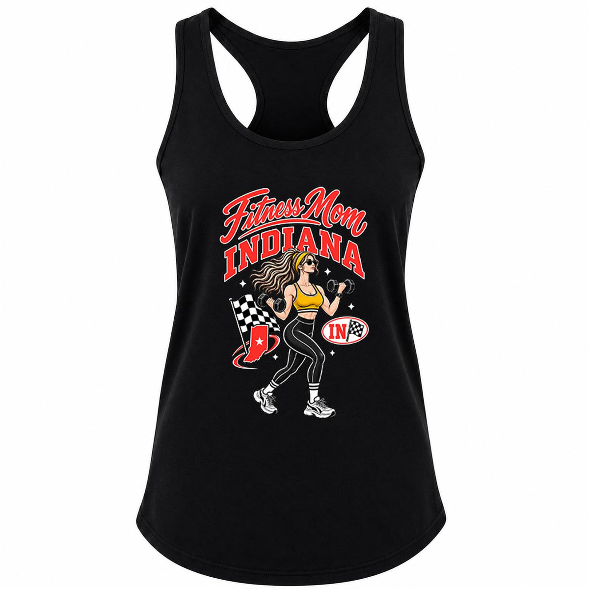 Fitness Mom Indiana Dumbbell Gym Tank Women