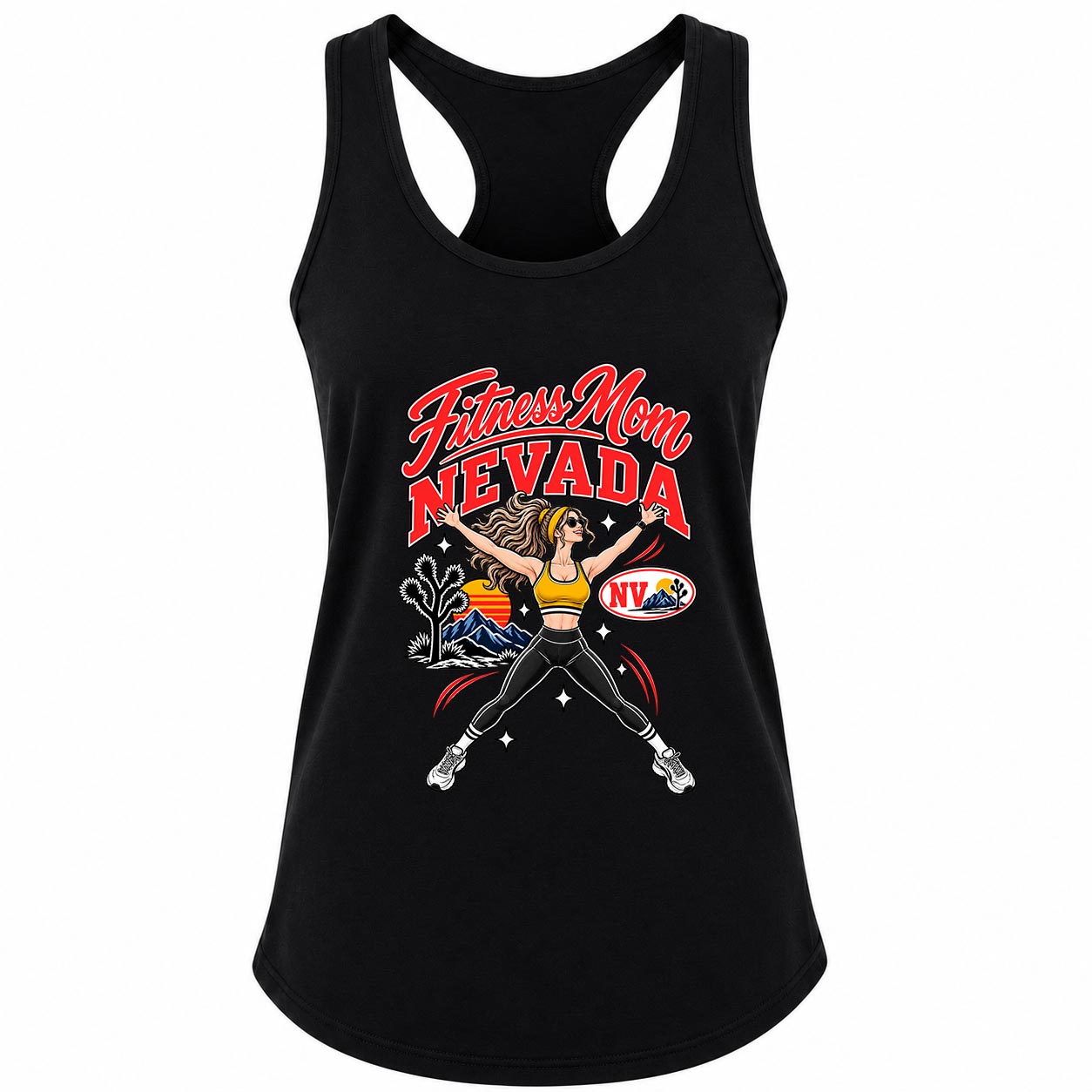 Fitness Mom Nevada Jumping Jack Gym Tank Women