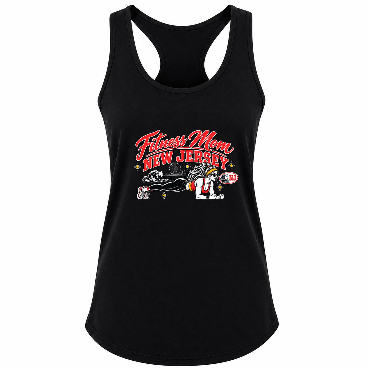 Fitness Mom New Jersey Plank Gym Tank Women