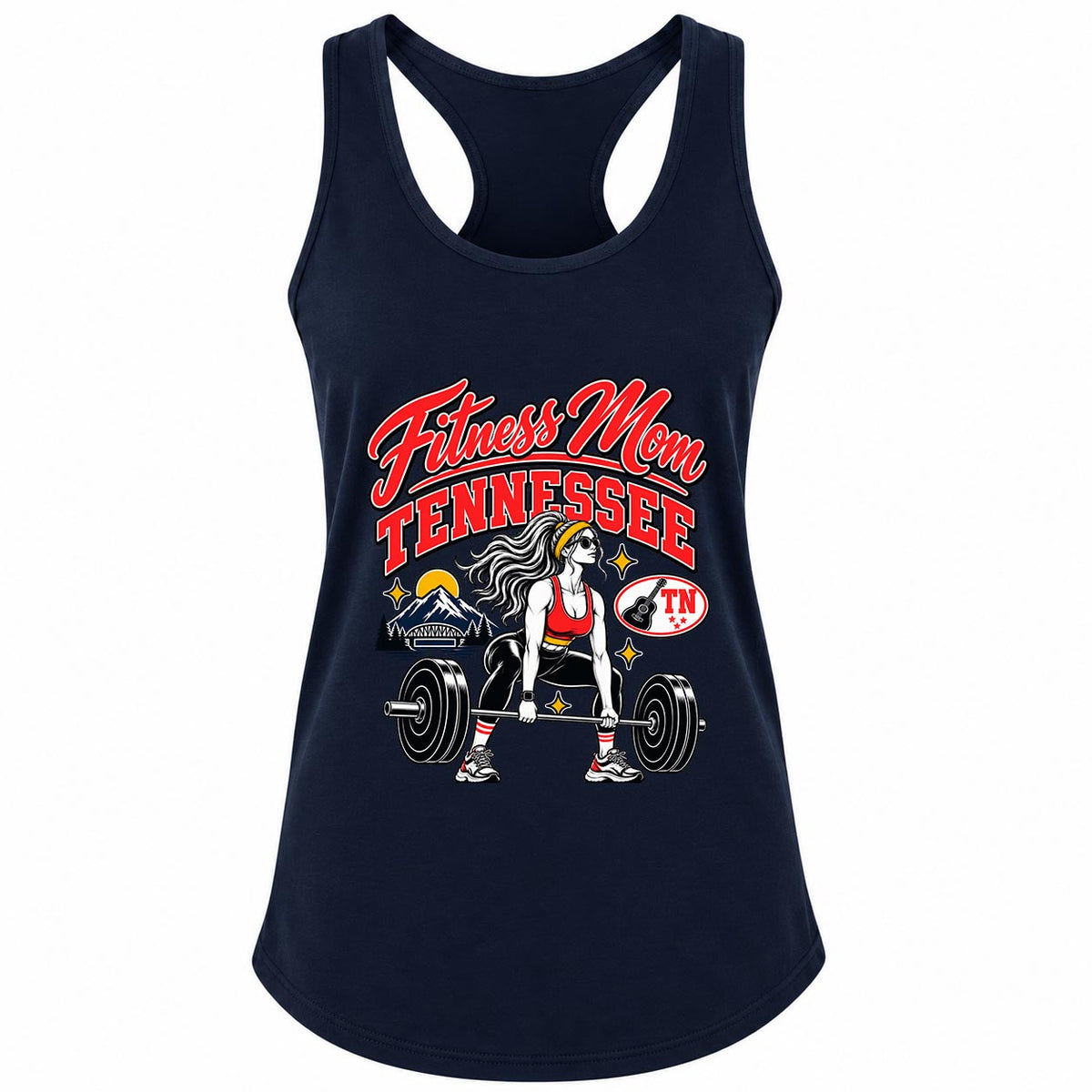 Fitness Mom Tennessee Deadlift Gym Tank Women