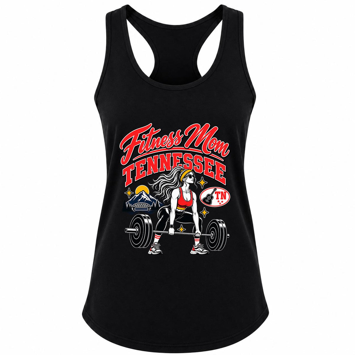 Fitness Mom Tennessee Deadlift Gym Tank Women