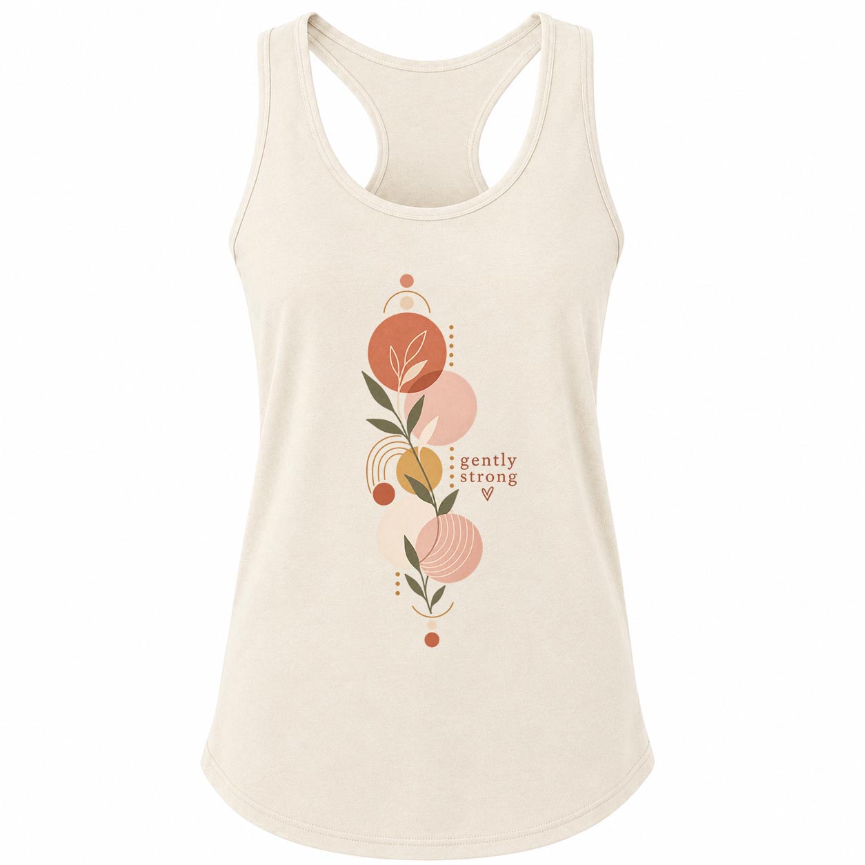 Gently Strong Boho Botanical Yoga Tank