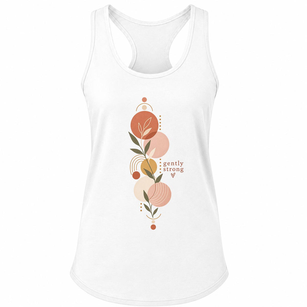 Gently Strong Boho Botanical Yoga Tank