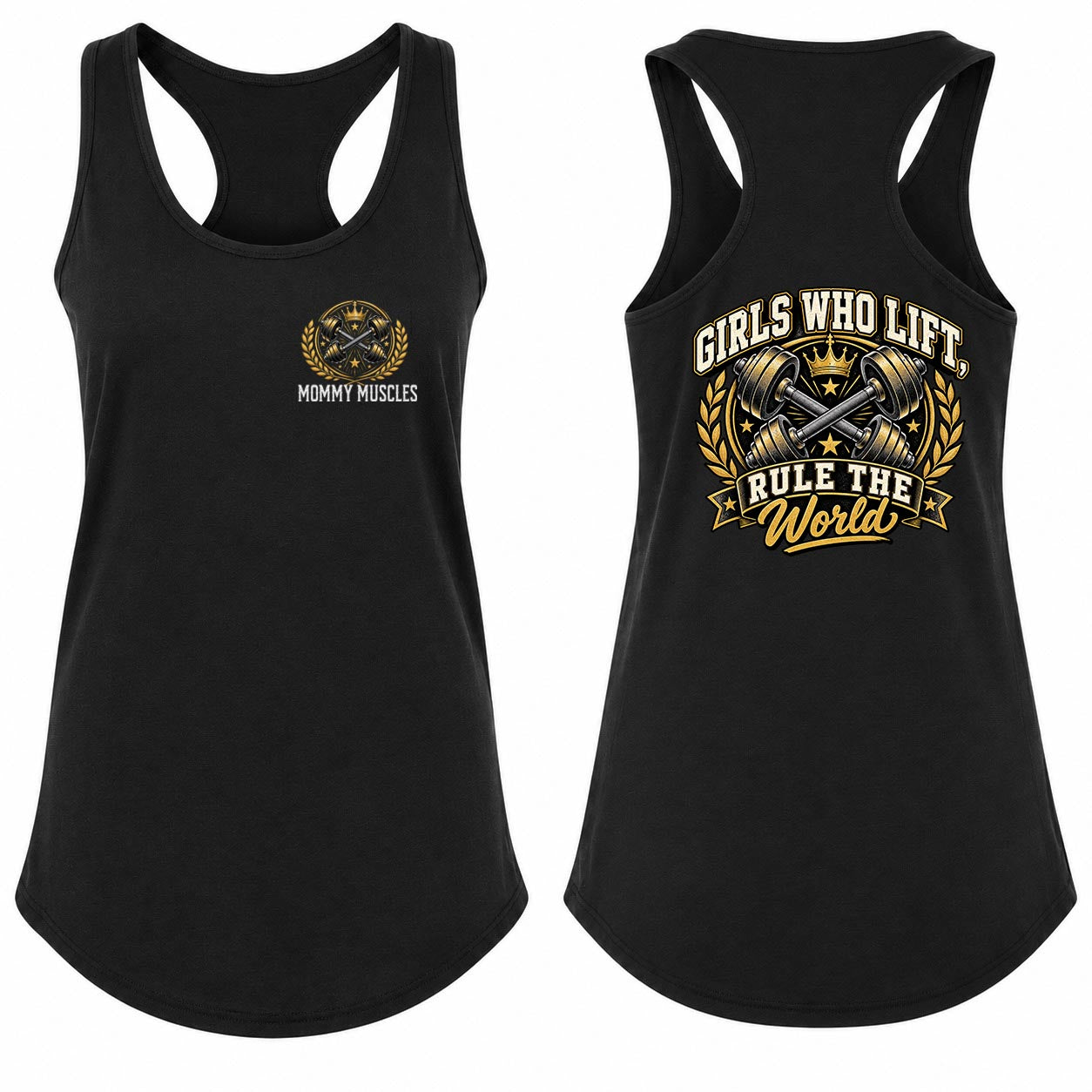Girls Who Lift Rule The World Racerback Tank