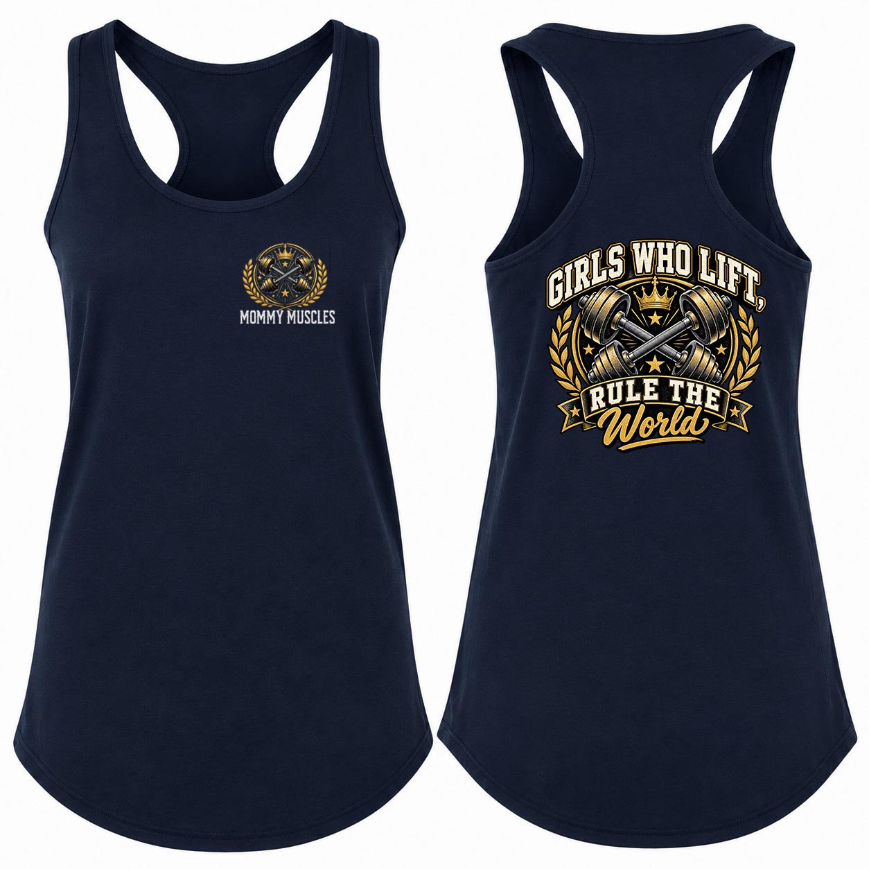 Girls Who Lift Rule The World Racerback Tank