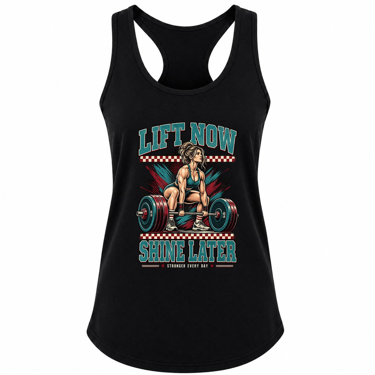 Lift Now Shine Later Deadlift Gym Tank Women
