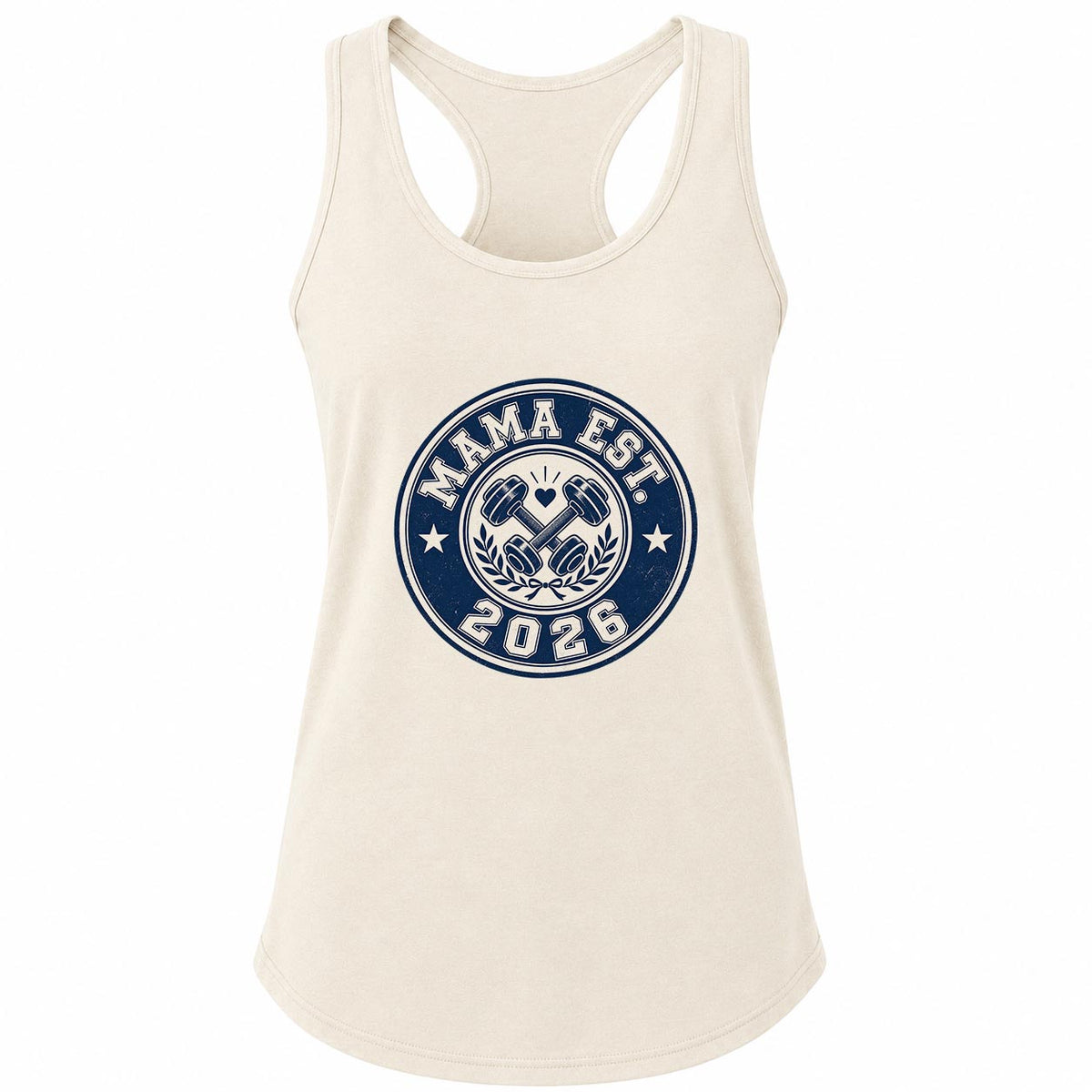 Mama Est 2026 Dumbbell Gym Tank Women