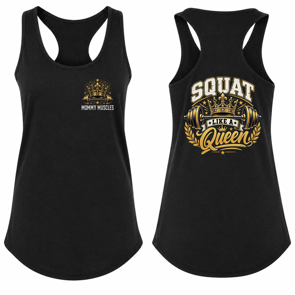 Squat Like A Queen Racerback Tank Top