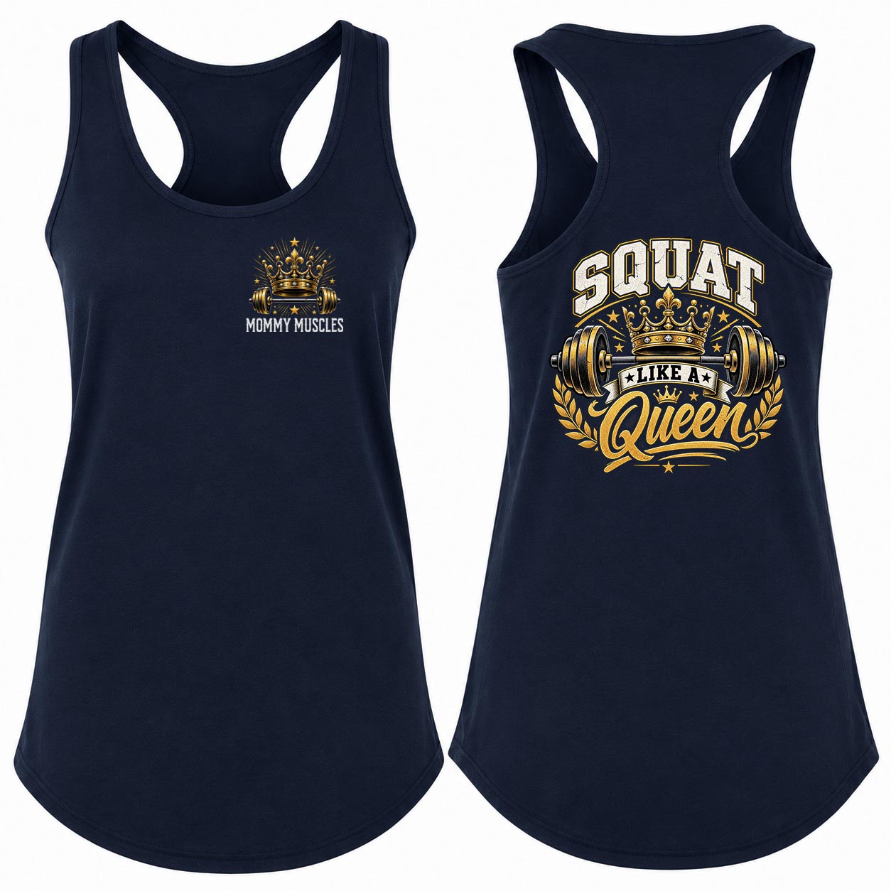 Squat Like A Queen Racerback Tank Top