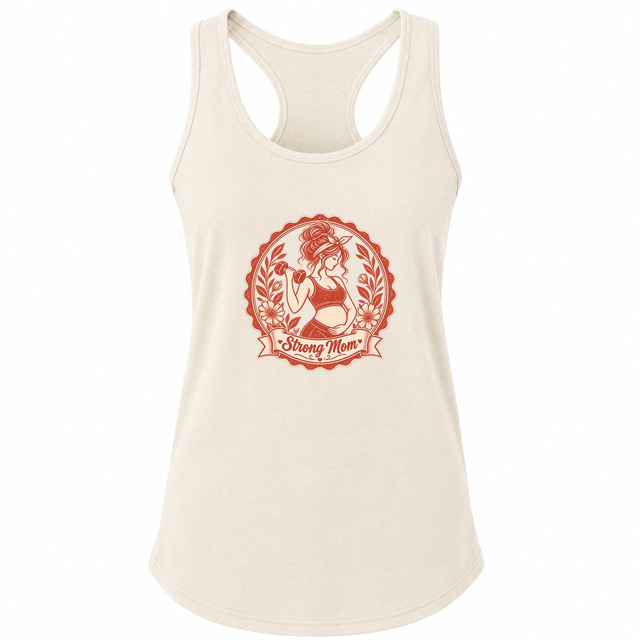 Strong Mom Pregnant Workout Gym Tank
